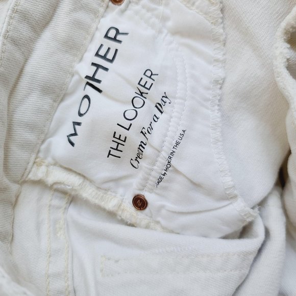 Mother The Looker Jeans in Cream for a Day Size 25 - Picture 11 of 11
